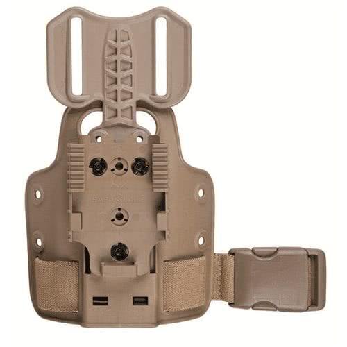 Safariland Model 6004-27 Single Strap Leg Shroud with Drop Flex Adapter (DFA) & QLS 22 - Tactical & Duty Gear